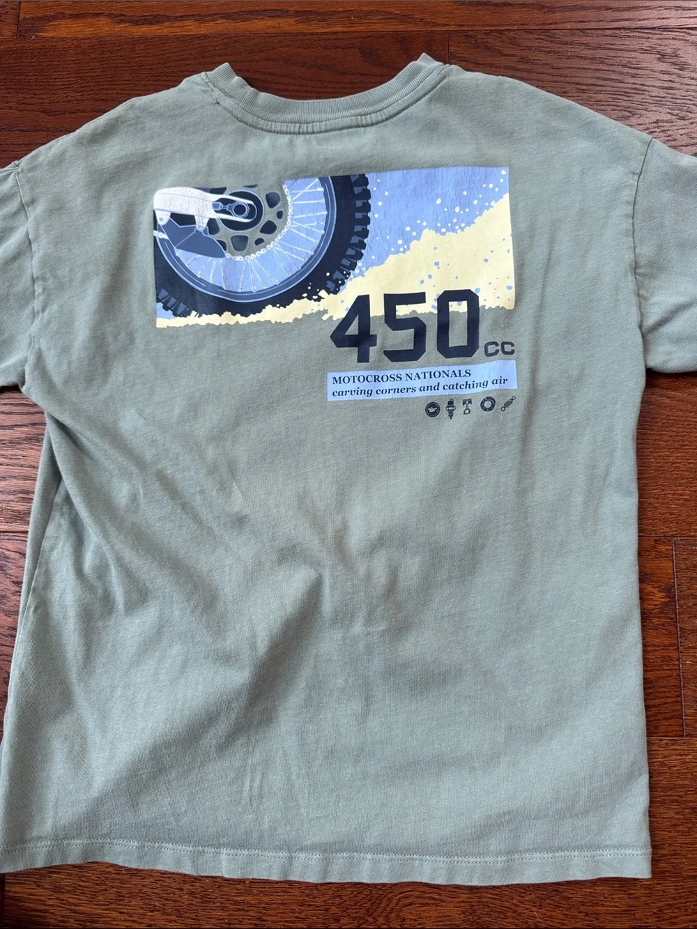 Gap Moto-X Olive Graphic kids T-Shirt